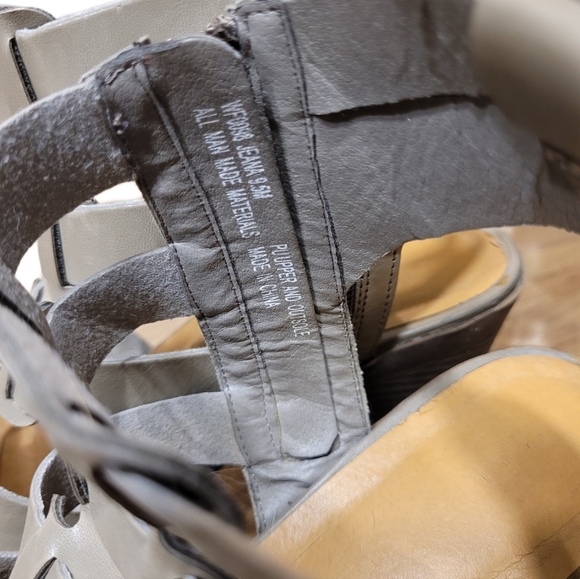 Rampage Gladiator Heeled Sandal Size 9.5 Muted Grey - Picture 3 of 8